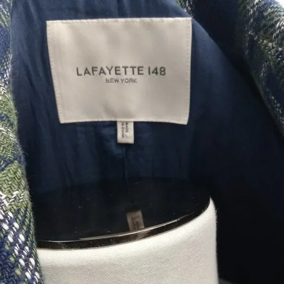 LAFAYETTE 148 NEW YORK Delft Multi Double-Breasted Trenchcoat